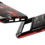 RX7 Phone Case Red, Night Drift JDM Sports Car Tough Cover, Gift