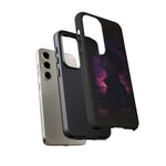 Melancholy Data Poster Phone Case, Glitch Anime Sky Tough Cover