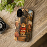 Corgi Royal Guard phone case | Cute British corgi soldier illustration