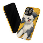 Sheepdog Hair Flip Phone Case Funny Dog Lover Gift