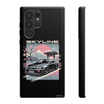 R34 Skyline GT-R Sakura Mountain JDM Tough Phone Case Gift