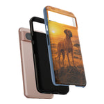 Rhodesian Ridgeback African Savanna Art Tough Phone Case