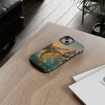 Leaping Golden Trout Lake Scene phone case | Tough Cover