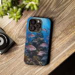 Snapper Reef Phone Case, Sunlit School Ocean Fishing Tough Cover