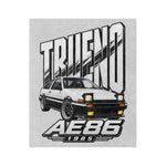 1985 AE86 Trueno Microfiber Throw Blanket JDM Classic Car Gift