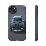 1969 Camaro SS Black Overhead Tough Phone Case Cover Gift Art