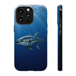 Yellowfin Tuna Phone Case, Deep Blue Water Tough Cover, Gift