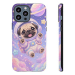 Cute Astronaut Pug Phone Case | Space Puppy Galaxy Stars
