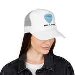 Keep Playing Guitar Pick Hat If Found Please Return Musician Funny Cap