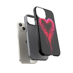 Melting Glitch Heart Neon Phone Case