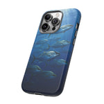 Amberjack School Phone Case, Open Water Sunlight Tough Cover