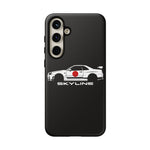 R34 Skyline Japanese Flag Race Car Phone Case | JDM GT-R Tough Cover