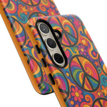 Peace Love Rainbow Spiral Art Tough Phone Case