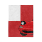 1990 Miata MX-5 Red Microfiber Throw Blanket JDM Roadster Gift