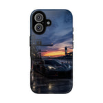 C8 GT Race Car Pit Lane Sunset Phone Case Tough Case
