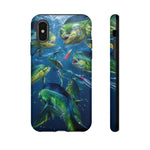 Mahi School Frenzy Phone Case Saltwater Fishing Gift for Anglers