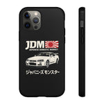 R34 Skyline GT-R JDM Rising Sun Tough Phone Case Cover Gift