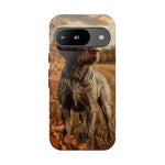 German Wirehaired Pointer Autumn Art Tough Phone Case