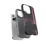 FC RX-7 Pink Neon Fog Column Tough Case
