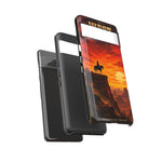 Western Sunset Cowboy Phone Case | Rugged Protective Cover