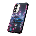 Skyline GT-R Tokyo Rain JDM Night Art Tough Phone Case