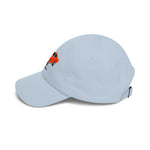 1967 1968 Mustang Fastback Dad Hat Pony Car Cap Adjustable Orange White GT