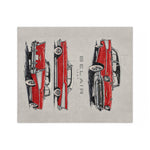 1957 Chevy Bel Air Illustration Microfiber Blanket | Classic Car Throw