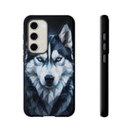Siberian Husky Geometric Diamond Art Tough Phone Case