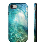 Ocean Wave Tunnel Tough Case | Turquoise Surf Phone Cover