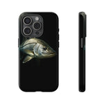 Snook Fishing Phone Case, Saltwater Portrait Black Cover, Gift