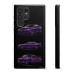 Purple R33 Skyline GTR JDM Sports Car Phone Case Tough Multi View