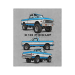 1972 Chevy K10 Pickup truck blanket | Velveteen microfiber throw