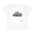 1966 Ford F100 Pickup Truck Toddler T-Shirt Vintage Graphic Tee Blue White