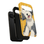 Sheepdog Hair Flip Phone Case Funny Dog Lover Gift