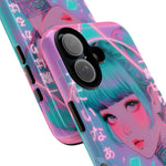 Neon Cyber Geisha phone case | Tough Case