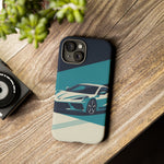 Retro Teal Sports Car C8 phone case | Tough Cases