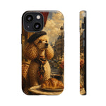 Poodle in Beret Phone Case | Vintage Paris Café Illustration