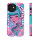 Neon Cyber Geisha phone case | Tough Case