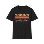 Torino Retro Sunset Car T-Shirt Classic Muscle Graphic Tee