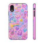 Retro Sticker Collage Y2K Art Tough Phone Case