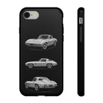 Silver Sting Ray Classic Corvette Phone Case Tough Multi View