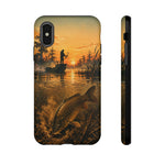 Carp Fishing Phone Case Sunrise Bowfishing Tough Cover Gift