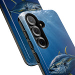 Yellowfin Tuna Phone Case, Deep Blue Water Tough Cover, Gift