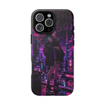 Anime Girl Neon City Tough Phone Case Cover Gift