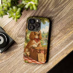 Cocker Spaniel Picnic Scene phone case | vintage dog art