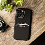 1970 Camaro Z28 White Silhouette Tough Phone Case Cover Gift