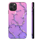 Chrome Thorn Vine Phone Case Vaporwave Tough Cover