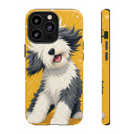 Sheepdog Hair Flip Phone Case Funny Dog Lover Gift