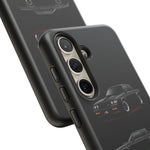 Black GNX Phone Case, Three-View Muscle Car Vector Tough Cover