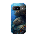 Grouper Reef Phone Case, Sunbeam Ledge Marine Art Tough Cover